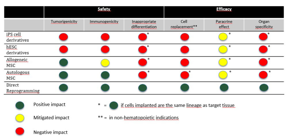 Safety Chart | The Future of Stem Cell Therapeutics – Balancing Safety and Efficacy