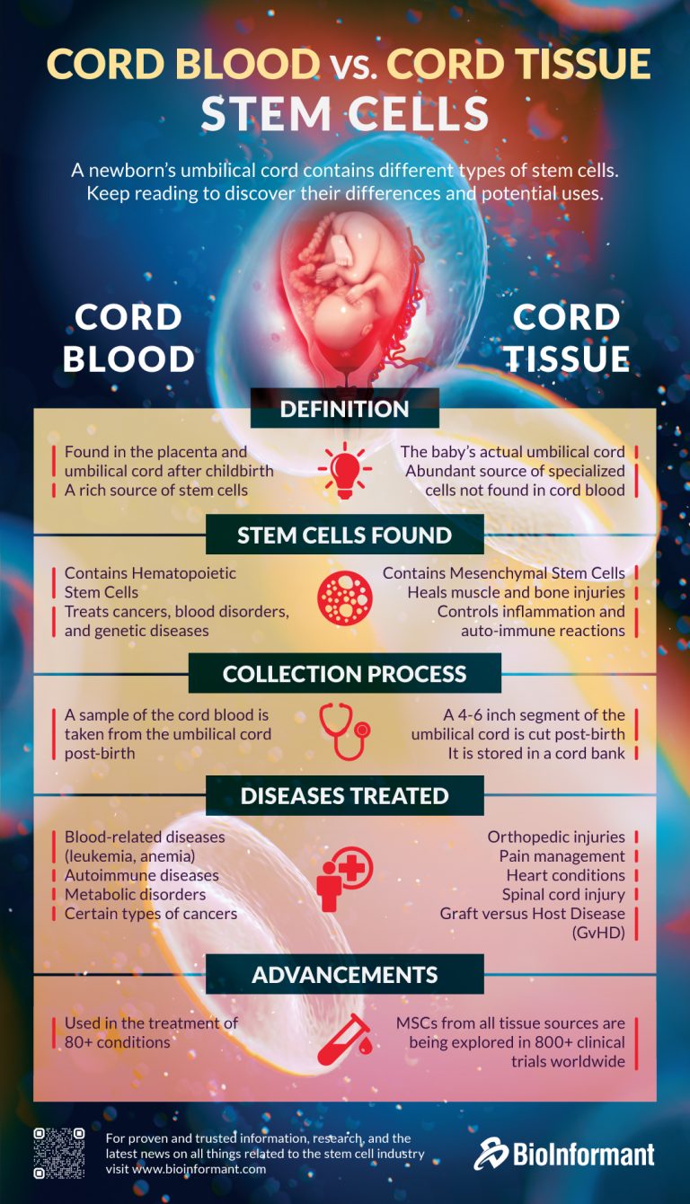 Cord Blood vs. Cord Tissue Stem Cells: What are the Differences?