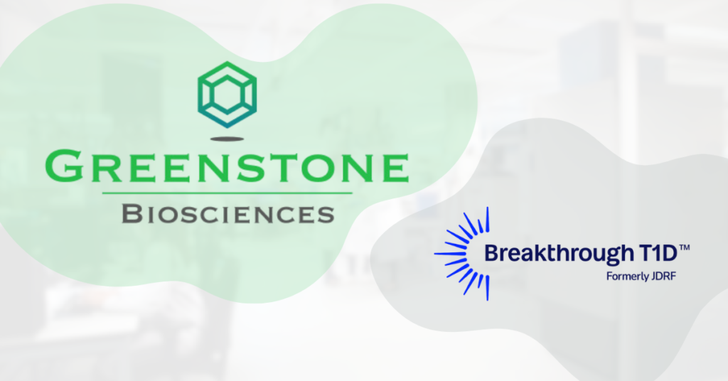 Greenstone Biosciences and Breakthrough T1D logos